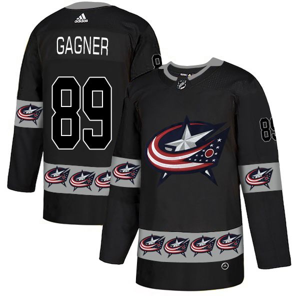 Men Columbus Blue Jackets #89 Gagner Black Adidas Fashion NHL Jersey->columbus blue jackets->NHL Jersey